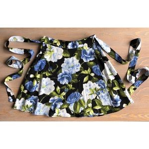 Floral Wrap Skirt